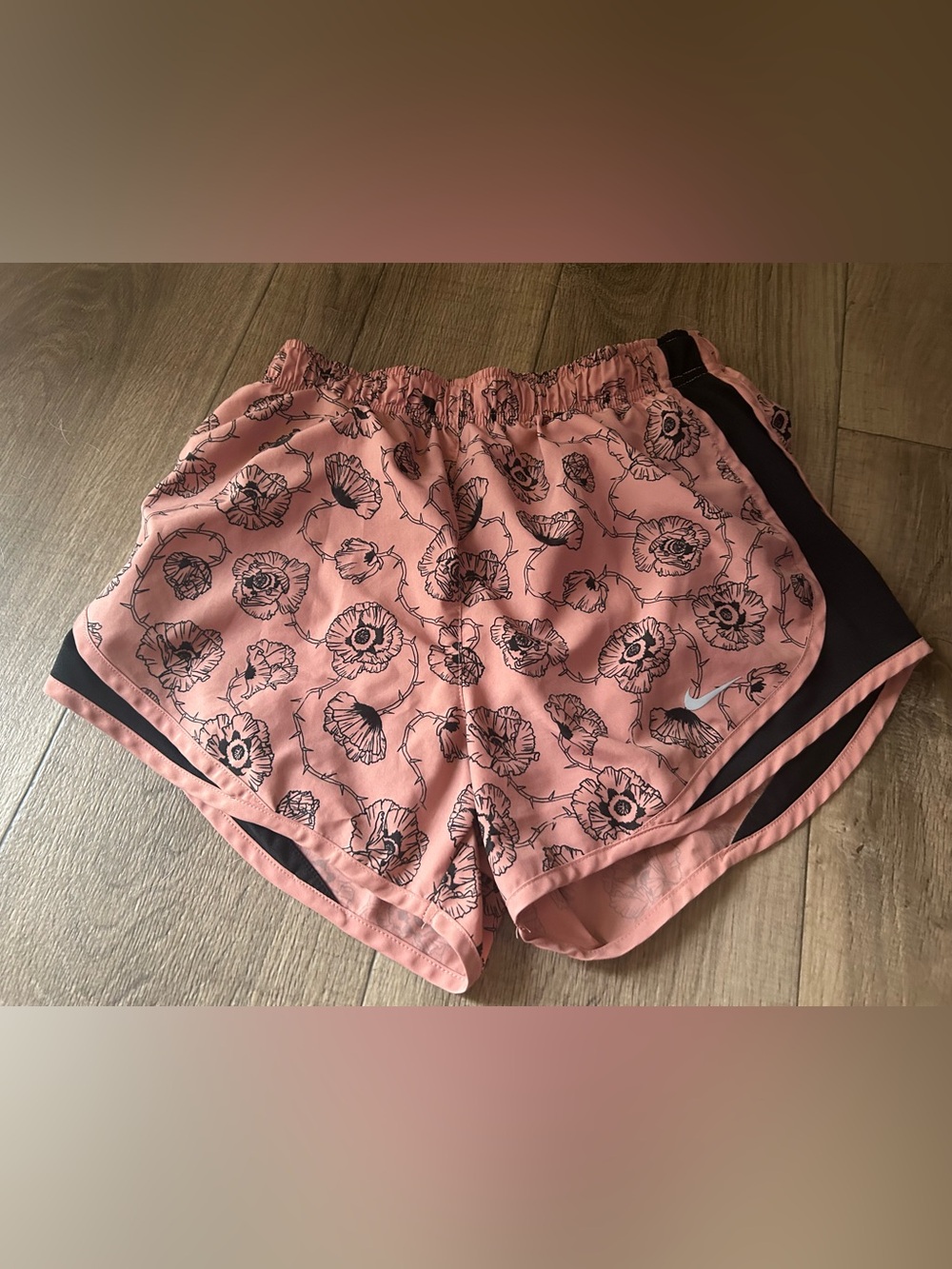 Nike Dri-fit Pink Floral Women's Running Shorts
